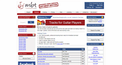 Desktop Screenshot of guitarists.musicbackingtracks.co.uk